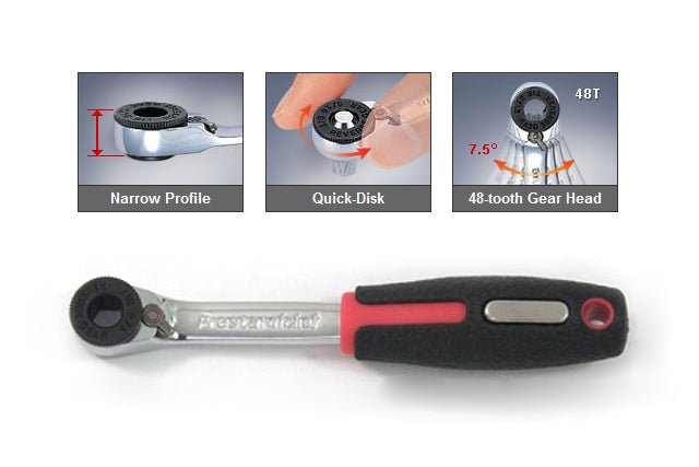 PrestaRatchet Pro - Mini Ratchet Bicycle Tool Workshop Set - Prestacycle