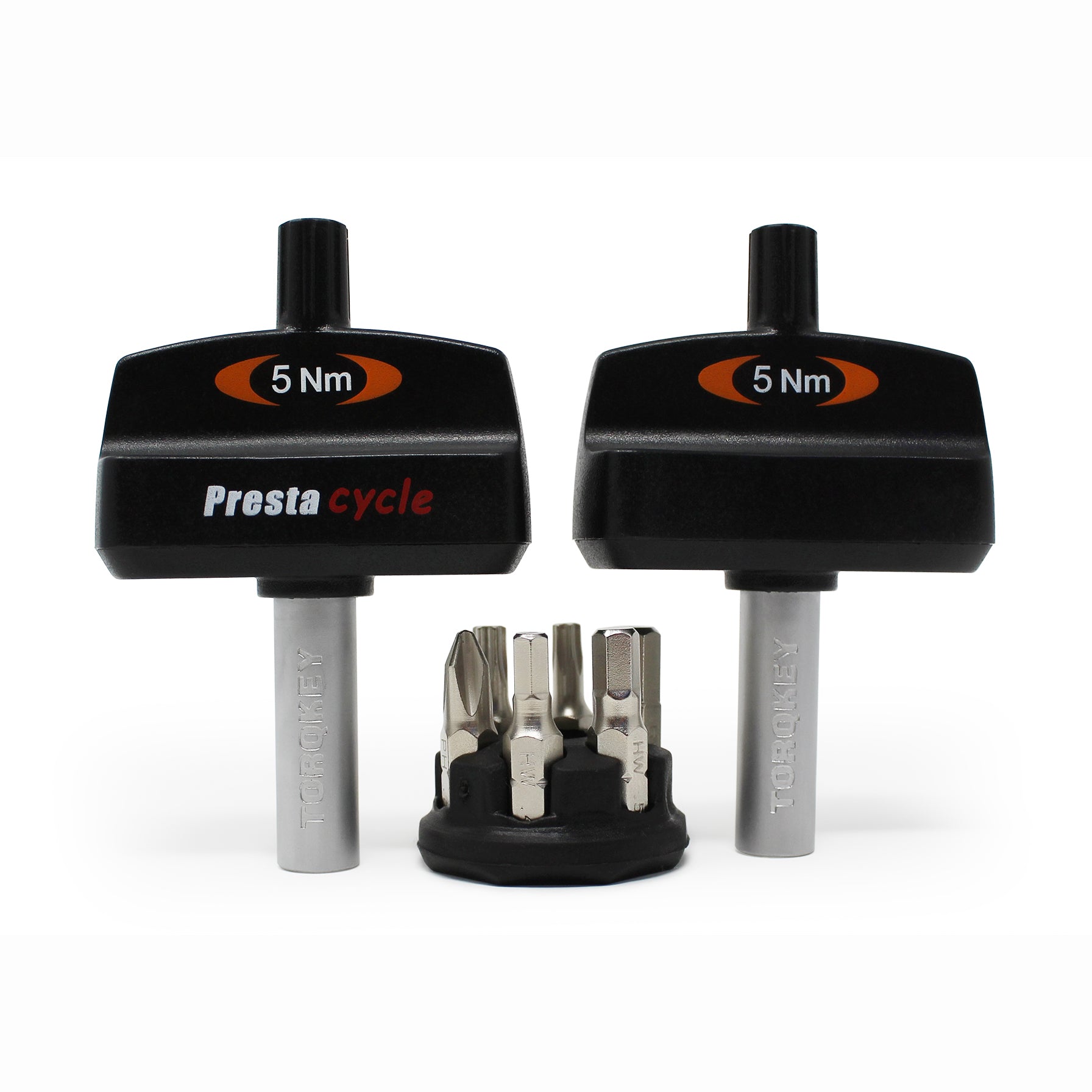 Mini TorqKeys - 5Nm Preset Torque Tool w/6 Bits & Holder - Prestacycle