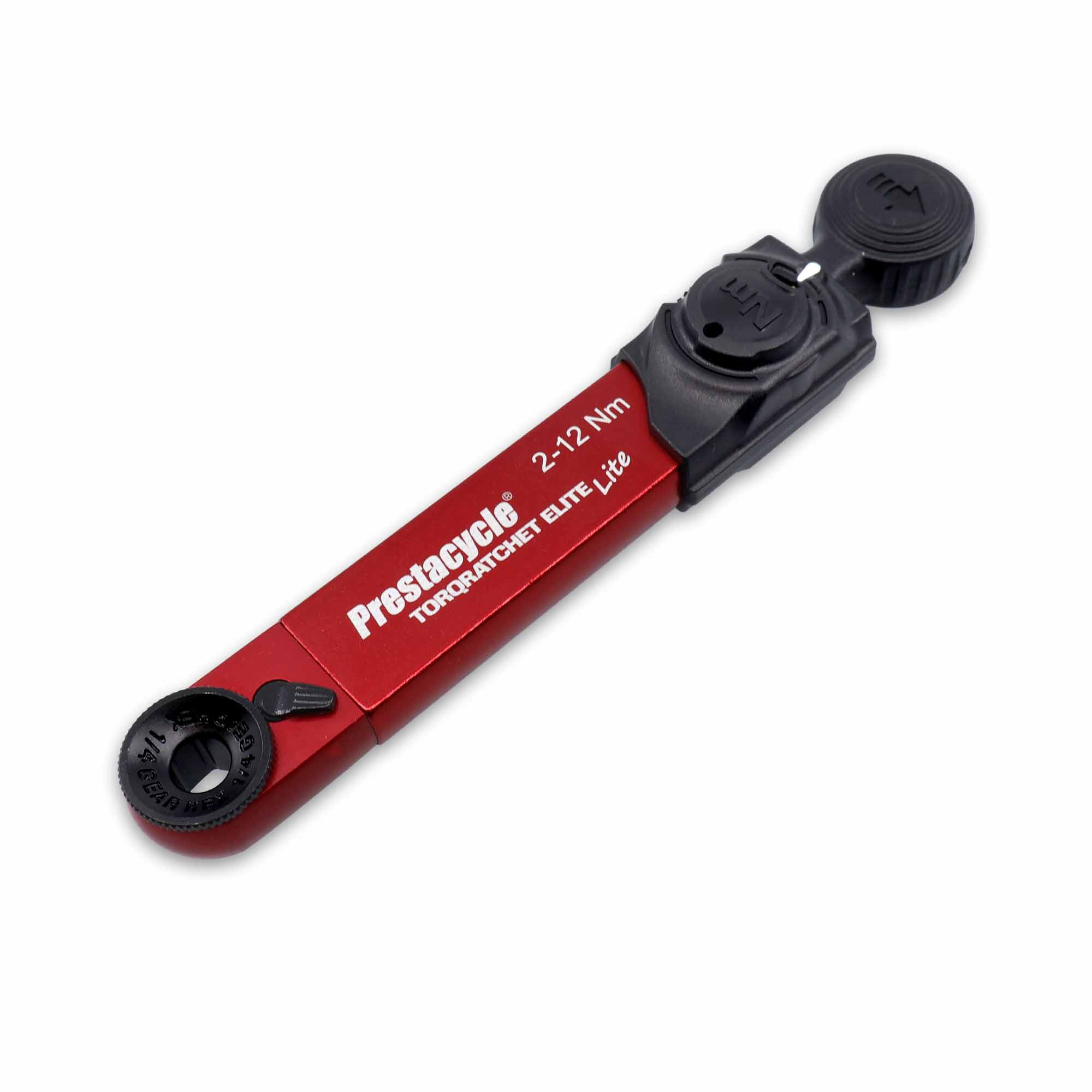 The Prestacycle TorqRatchet ELITE Lite is a portable 2~12Nm torque multi-tool ratchet, featuring a compact rectangular design—an ideal addition to any bike kit.