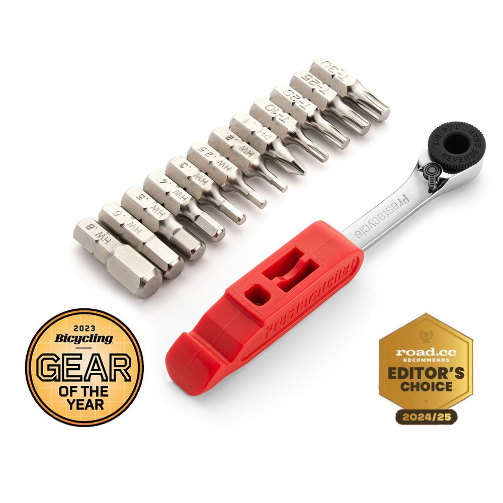 PrestaRatchet GO - 6 tools - in - one - Multi - tool Wallet Kit - Prestacycle