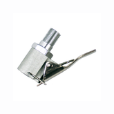 The Prestacycle Automotive Quick-Clip™ Schrader Head is a 6061-T6 alloy metal air chuck with a lever clip, designed to connect vehicle tires to Schrader valves for inflation.