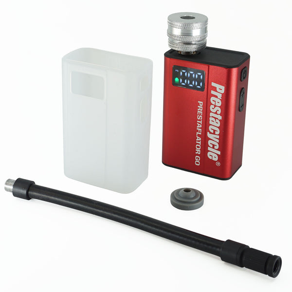 Prestaflator GO - Bundle - Prestacycle pocket digital bicycle tire inflator