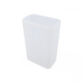 The Prestaflator GO Silicone Case by Prestacycle is a translucent, rectangular silicone protective cover with rounded edges, custom-fit for your accessory, shown standing upright against a white background.