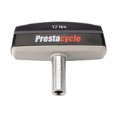 The Prestacycle Pro TorqKeys 12Nm T-Handle Torque-Limiting Bits Tool features an ergonomic T-shaped handle and a TORQUE-marked socket, delivering maintenance-free, precise bolt tightening.