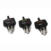 The Prestacycle Mini TorqKeys Bundle includes three preset torque tools (3Nm, 4Nm, and 5Nm) with black handles, each featuring six interchangeable metal bits and a holder.