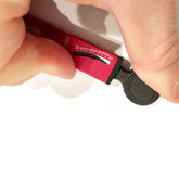A hand adjusts the Prestacycle TorqRatchet PRO Deluxe, a Pro Pocket Multi-tool and 2–10Nm torque ratchet by Prestacycle, with its Newton meter scale visible against a white background.
