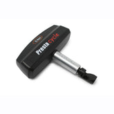 The Prestacycle Bottle Opener Specialty Bit is a black, silver-accented tool from Prestacycle’s premium accessory line, designed for use with bicycle components.