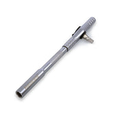 The Prestacycle T-Ratchet Pro Set by Prestacycle is a versatile tool featuring an adjustable T-handle and knurled grip, ideal for precision tasks—similar to a tap wrench, shown on a white background.