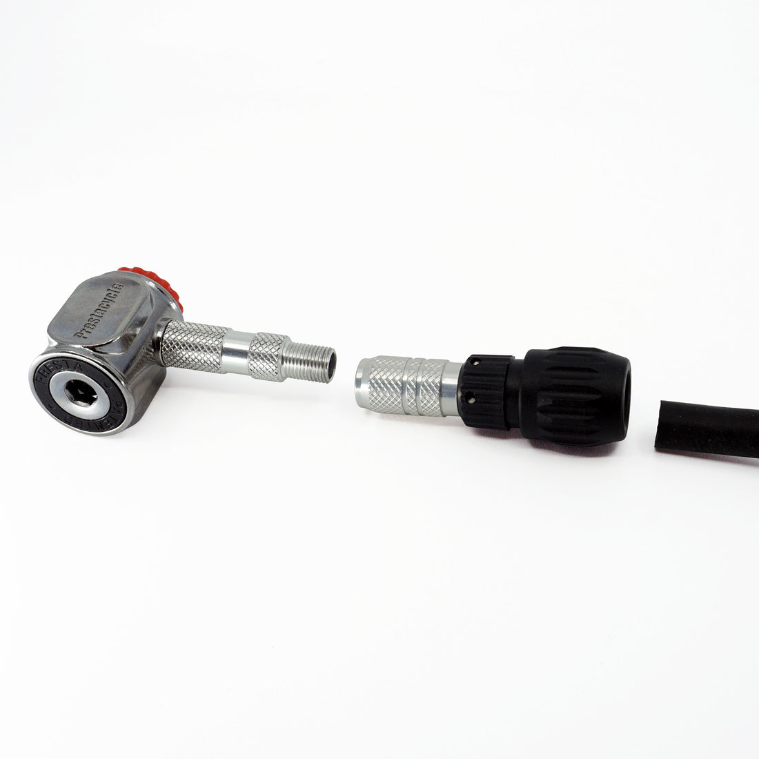 Pro 1/4" Schrader Variable Size Clamping Hose Barb - Prestacycle