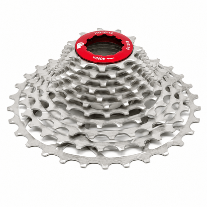 Prestacycle UniBlock PRO - 12 - Speed Cassette for Shimano HG11/HG12 Freehub w/ FREE YBN Chain - Prestacycle