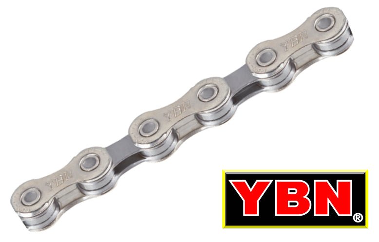 YBN S12 S 12 Speed Chain Silver/Grey - Prestacycle