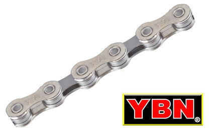 YBN S12 S 12 Speed Chain Silver/Grey - Prestacycle